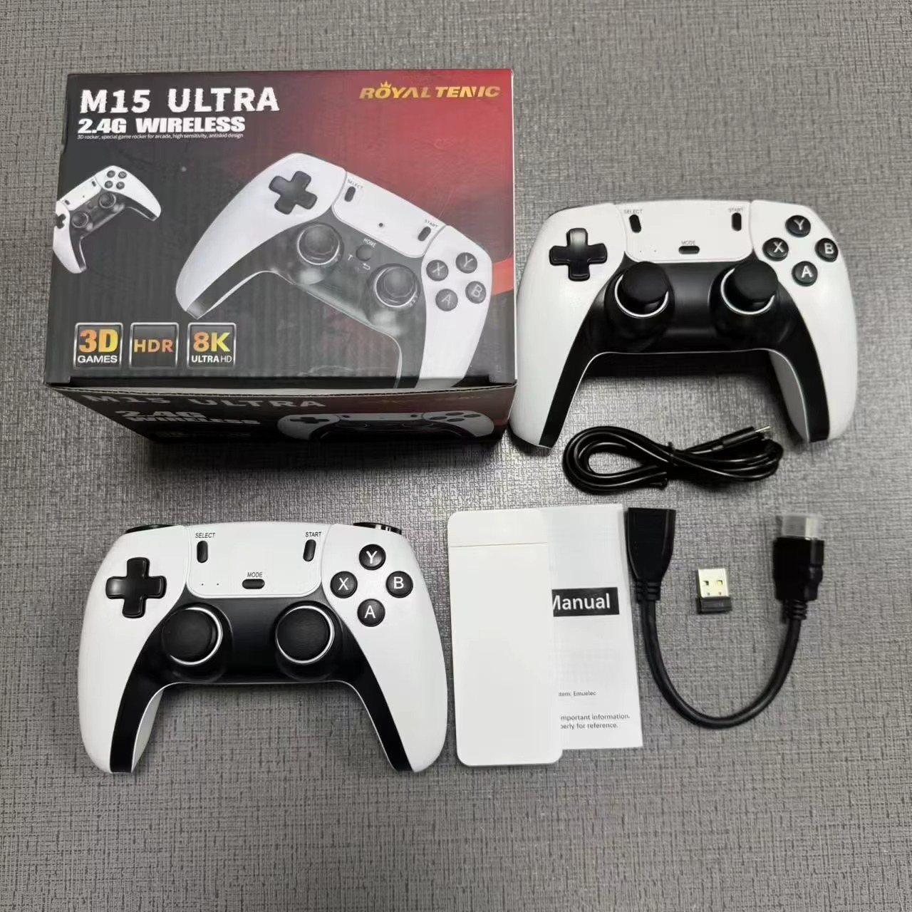 RetroPlay Ultra 4K – Konsola do Telewizora HDMI + 2 Pady Bezprzewodowe | 50 000 Gier!